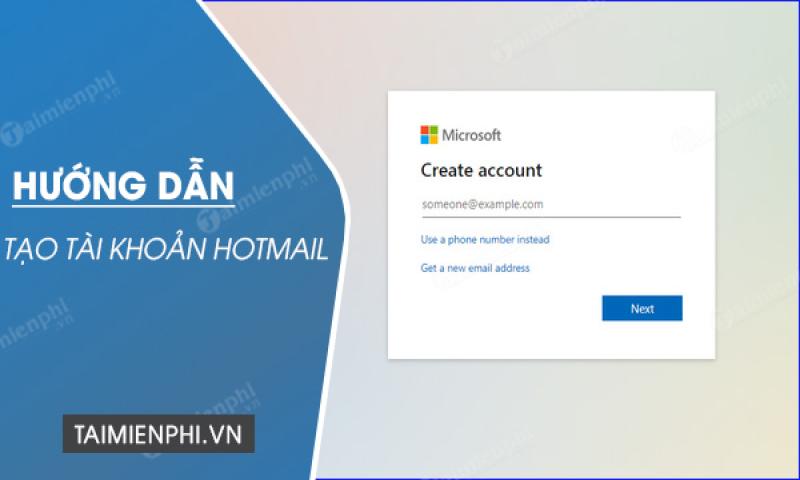 Tạo Hotmail