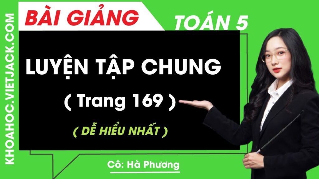 Toán Lớp 5 Trang 169, 170